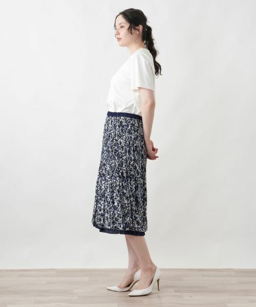 Leilian PLUS HOUSE / レリアンプラスハウス ロング・マキシ丈スカート | プリーツスカート【接触冷感】【Leilian WHITE LABEL】【ライトオケージョン】 | 詳細6