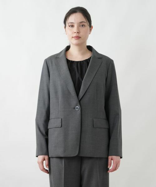 Leilian PLUS HOUSE / レリアンプラスハウス テーラードジャケット | ワンボタンテーラードジャケット | 詳細12