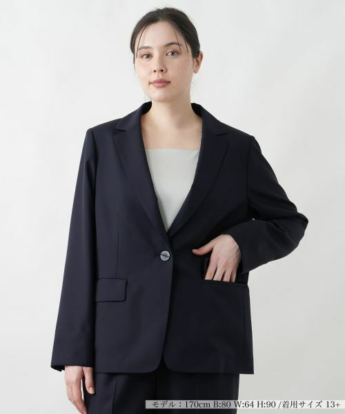 Leilian PLUS HOUSE / レリアンプラスハウス テーラードジャケット | ワンボタンテーラードジャケット | 詳細5