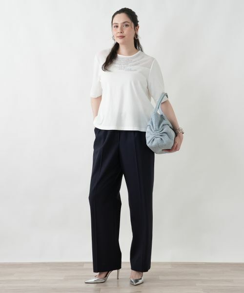 Leilian PLUS HOUSE / レリアンプラスハウス その他パンツ | センタープレスパンツ | 詳細3