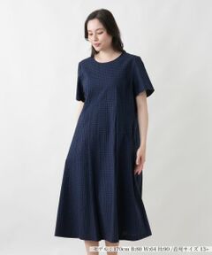 Leilian PLUS HOUSE / レリアンプラスハウス ドレス | サッカー調ワンピース【2026年5月カタログ】