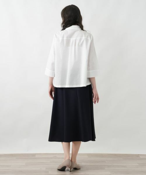 Leilian PLUS HOUSE / レリアンプラスハウス ミニ・ひざ丈スカート | パネルフレアスカート | 詳細3