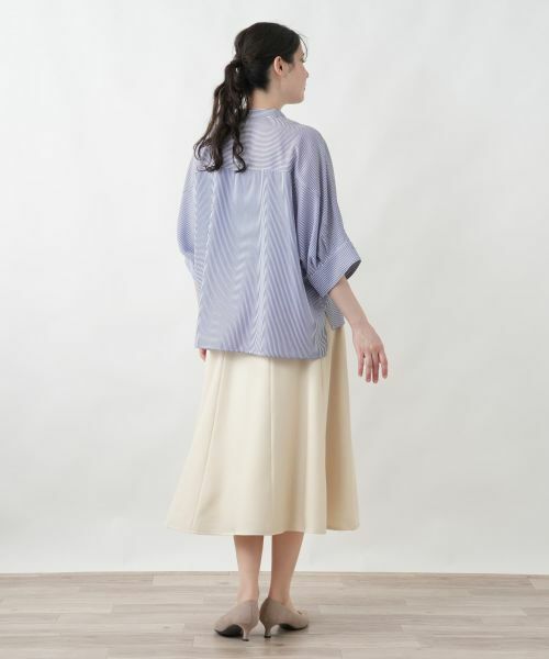 Leilian PLUS HOUSE / レリアンプラスハウス ミニ・ひざ丈スカート | パネルフレアスカート | 詳細6