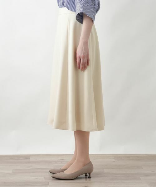 Leilian PLUS HOUSE / レリアンプラスハウス ミニ・ひざ丈スカート | パネルフレアスカート | 詳細8