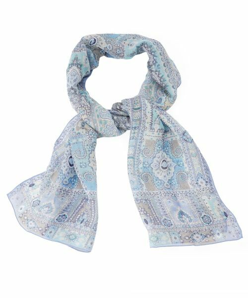 Leilian PLUS HOUSE / レリアンプラスハウス マフラー・ショール・スヌード・ストール | ネックウエア【BINDA】（コバルトブルー）