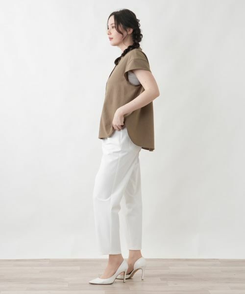 Leilian PLUS HOUSE / レリアンプラスハウス その他パンツ | 【UVカット・はっ水・接触冷感・吸水・速乾】クロップド丈カジュアルパンツ【Rich 1-mile】 | 詳細5