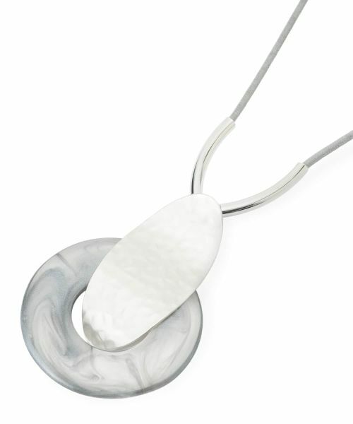 Leilian PLUS HOUSE / レリアンプラスハウス ネックレス・ペンダント・チョーカー | コンビネーションネックレス（グレー）