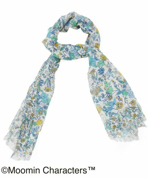 Leilian PLUS HOUSE / レリアンプラスハウス マフラー・ショール・スヌード・ストール | ストール【ムーミン】（コバルトブルー）