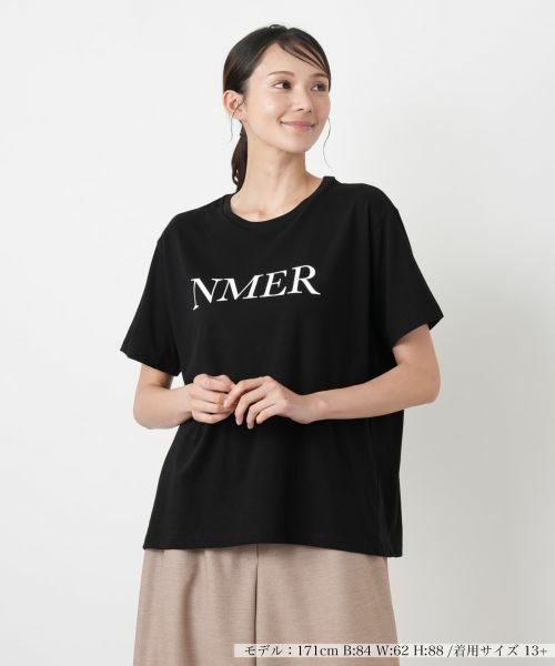 Leilian PLUS HOUSE / レリアンプラスハウス Tシャツ | Tシャツ【NEMIKA】（ブラック）