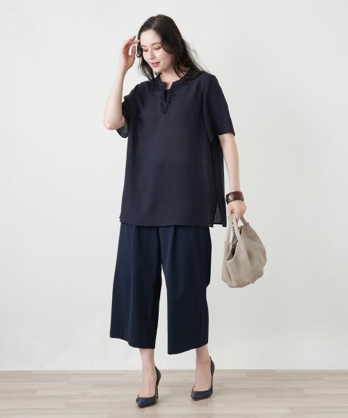 Leilian PLUS HOUSE / レリアンプラスハウス その他パンツ | クロップドワイドパンツ | 詳細5