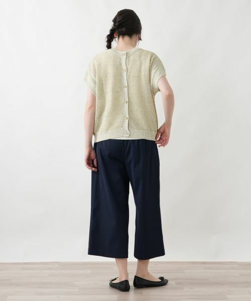 Leilian PLUS HOUSE / レリアンプラスハウス テーラードジャケット | 2WAYメッシュニット【Leilian WHITE LABEL】 | 詳細12
