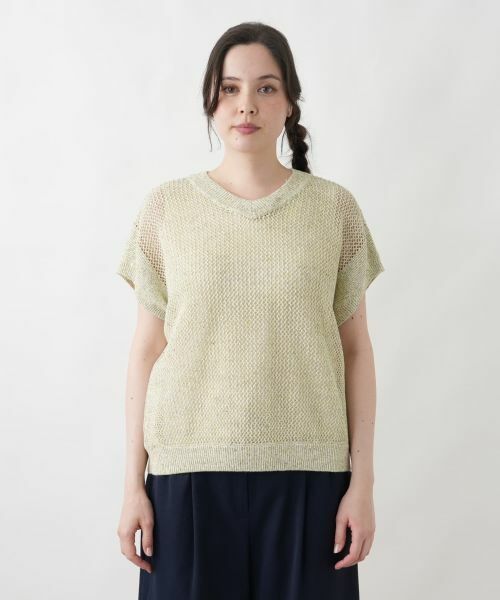 Leilian PLUS HOUSE / レリアンプラスハウス テーラードジャケット | 2WAYメッシュニット【Leilian WHITE LABEL】 | 詳細15