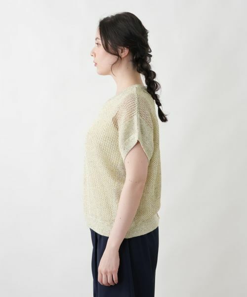 Leilian PLUS HOUSE / レリアンプラスハウス テーラードジャケット | 2WAYメッシュニット【Leilian WHITE LABEL】 | 詳細16