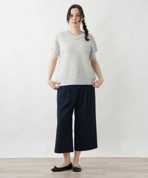 Leilian PLUS HOUSE / レリアンプラスハウス テーラードジャケット | 2WAYメッシュニット【Leilian WHITE LABEL】 | 詳細5