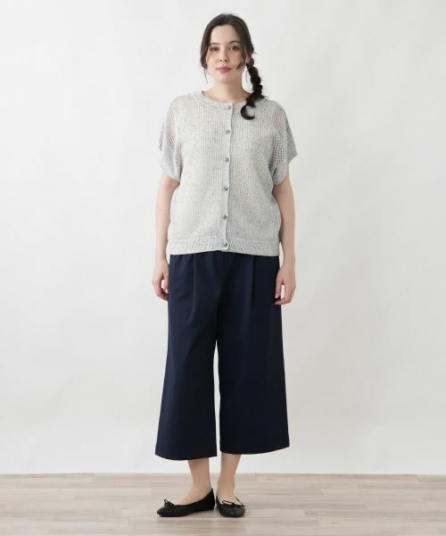Leilian PLUS HOUSE / レリアンプラスハウス テーラードジャケット | 2WAYメッシュニット【Leilian WHITE LABEL】 | 詳細8