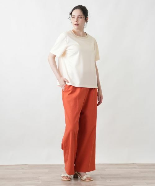 Leilian PLUS HOUSE / レリアンプラスハウス カットソー | 襟元刺繍カットソー【Leilian WHITE LABEL】 | 詳細1