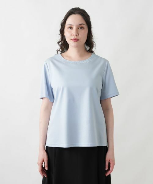 Leilian PLUS HOUSE / レリアンプラスハウス カットソー | 襟元刺繍カットソー【Leilian WHITE LABEL】 | 詳細13