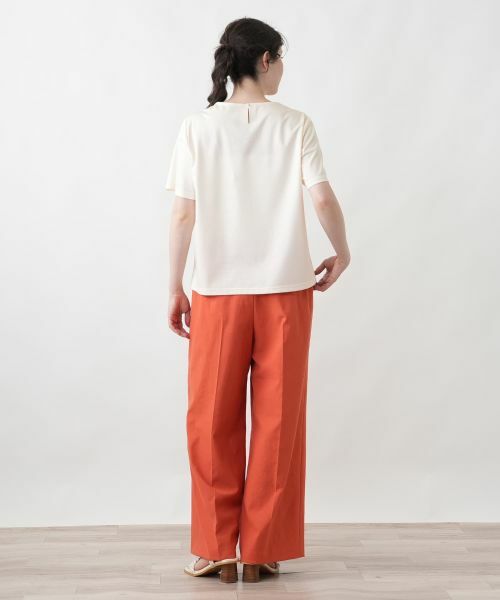 Leilian PLUS HOUSE / レリアンプラスハウス カットソー | 襟元刺繍カットソー【Leilian WHITE LABEL】 | 詳細3