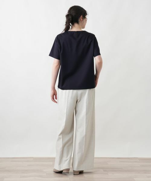 Leilian PLUS HOUSE / レリアンプラスハウス カットソー | 襟元刺繍カットソー【Leilian WHITE LABEL】 | 詳細6