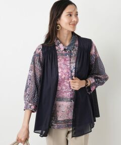 Leilian PLUS HOUSE / レリアンプラスハウス シャツ・ブラウス | 羽織ブラウス【Leilian WHITE LABEL】