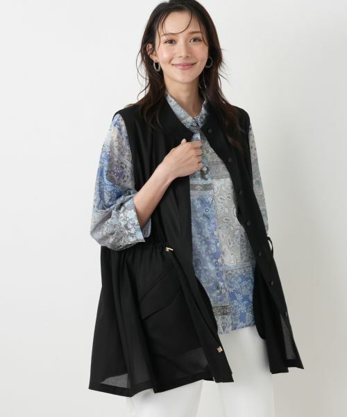 Leilian PLUS HOUSE / レリアンプラスハウス シャツ・ブラウス | 羽織ブラウス【Leilian WHITE LABEL】 | 詳細2