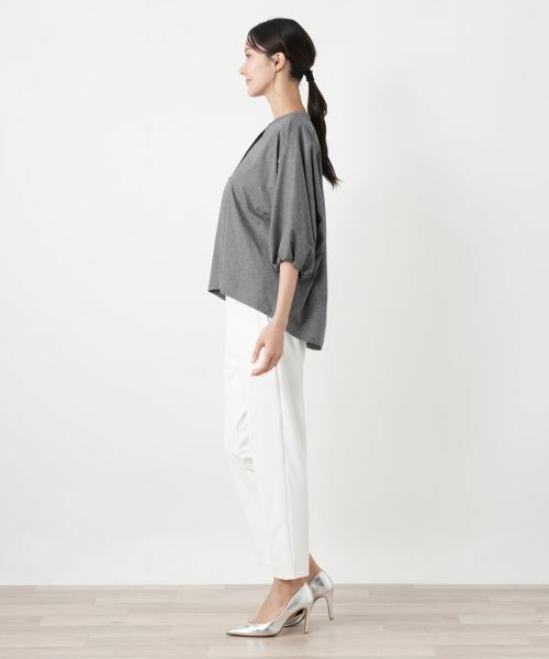 Leilian PLUS HOUSE / レリアンプラスハウス シャツ・ブラウス | 【接触冷感】羽織ブラウス【Leilian WHITE LABEL】 | 詳細2