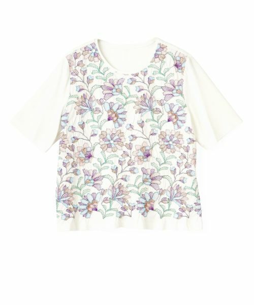 Leilian PLUS HOUSE / レリアンプラスハウス Tシャツ | Tシャツ【Leilian WHITE LABEL】（ピンク）