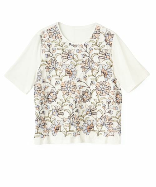 Leilian PLUS HOUSE / レリアンプラスハウス Tシャツ | Tシャツ【Leilian WHITE LABEL】（コーラル）