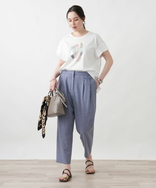 Leilian PLUS HOUSE / レリアンプラスハウス Tシャツ | 【接触冷感】Tシャツ【Leilian WHITE LABEL】 | 詳細3