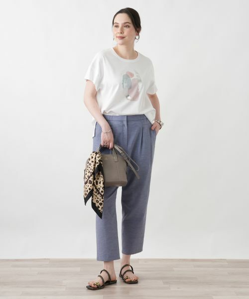 Leilian PLUS HOUSE / レリアンプラスハウス Tシャツ | 【接触冷感】Tシャツ【Leilian WHITE LABEL】 | 詳細4
