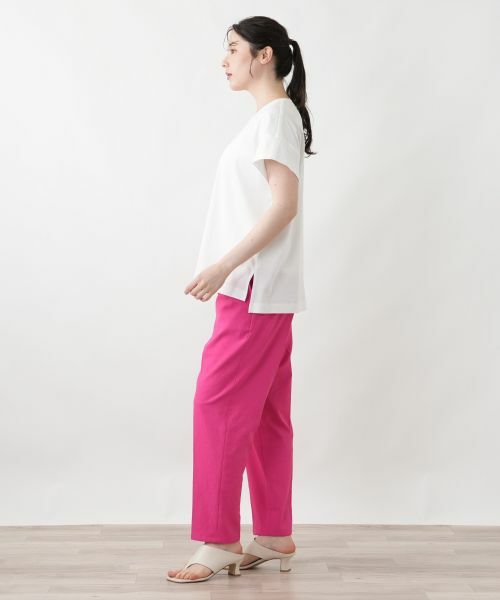 Leilian PLUS HOUSE / レリアンプラスハウス Tシャツ | 【接触冷感】Tシャツ【Leilian WHITE LABEL】 | 詳細7