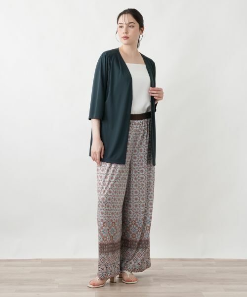 Leilian PLUS HOUSE / レリアンプラスハウス テーラードジャケット | 【接触冷感・吸水・速乾】ドレープジャケット【Leilian WHITE LABEL】 | 詳細4
