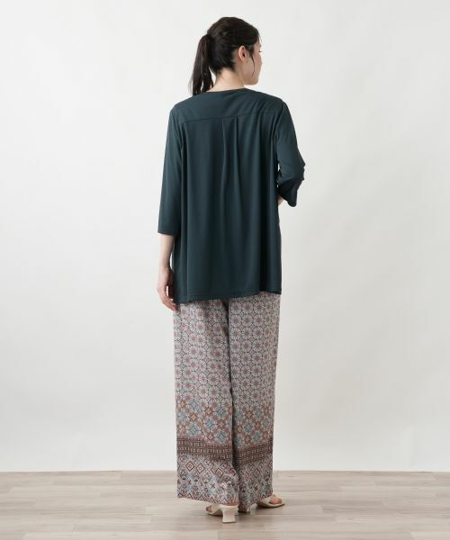 Leilian PLUS HOUSE / レリアンプラスハウス テーラードジャケット | 【接触冷感・吸水・速乾】ドレープジャケット【Leilian WHITE LABEL】 | 詳細6