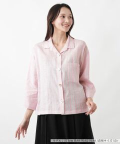 Leilian PLUS HOUSE / レリアンプラスハウス シャツ・ブラウス | 羽織ブラウス【Leilian WHITE LABEL】