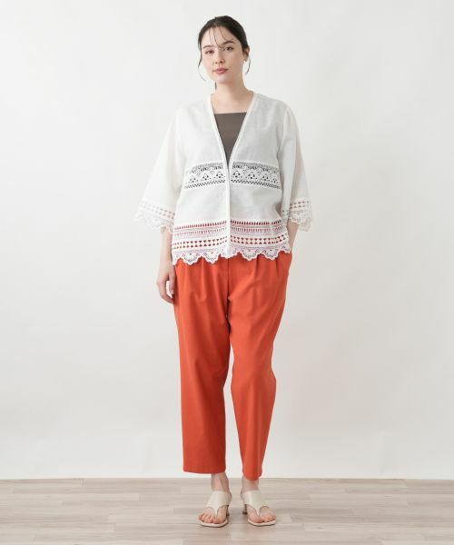 Leilian PLUS HOUSE / レリアンプラスハウス シャツ・ブラウス | 羽織ブラウス【Leilian WHITE LABEL】 | 詳細1