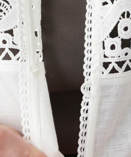 Leilian PLUS HOUSE / レリアンプラスハウス シャツ・ブラウス | 羽織ブラウス【Leilian WHITE LABEL】 | 詳細11