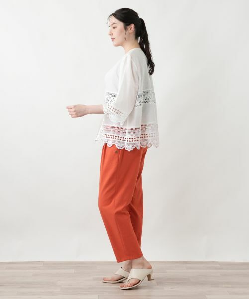 Leilian PLUS HOUSE / レリアンプラスハウス シャツ・ブラウス | 羽織ブラウス【Leilian WHITE LABEL】 | 詳細2