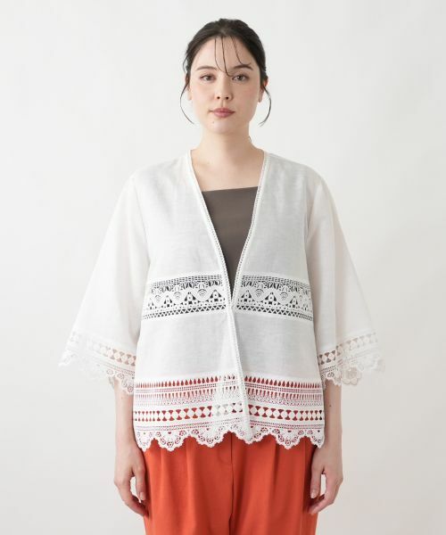 Leilian PLUS HOUSE / レリアンプラスハウス シャツ・ブラウス | 羽織ブラウス【Leilian WHITE LABEL】 | 詳細4