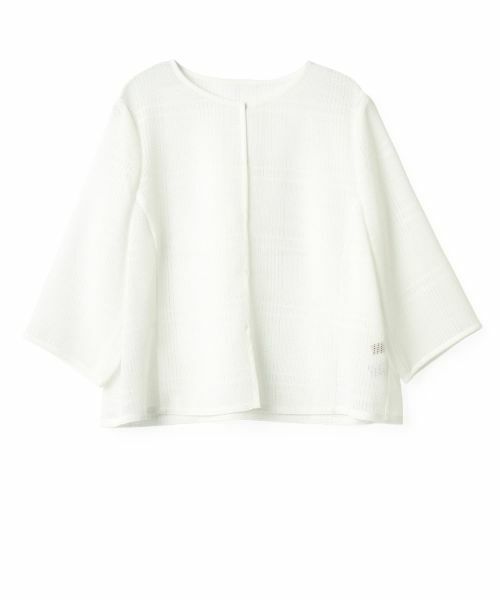 Leilian PLUS HOUSE / レリアンプラスハウス シャツ・ブラウス | 羽織ブラウス【Leilian WHITE LABEL】（アイボリー）