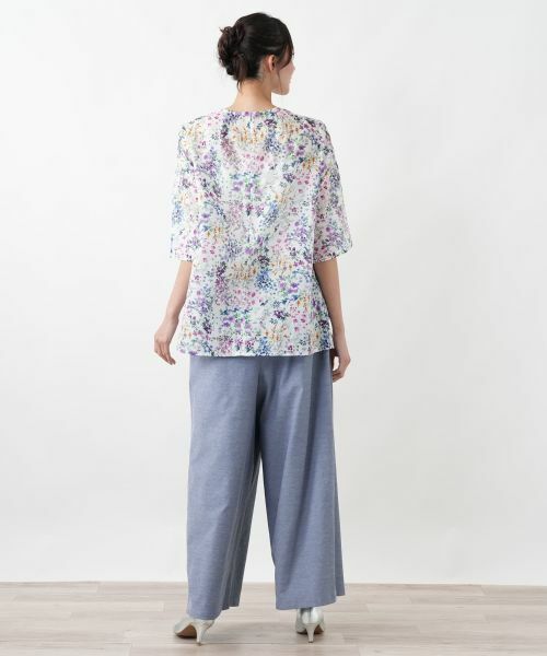 Leilian PLUS HOUSE / レリアンプラスハウス その他パンツ | ワイドパンツ【Leilian WHITE LABEL】【UVケア・吸水・速乾】 | 詳細3