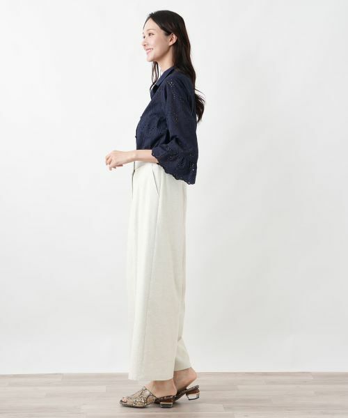Leilian PLUS HOUSE / レリアンプラスハウス その他パンツ | ワイドパンツ【Leilian WHITE LABEL】【UVケア・吸水・速乾】 | 詳細8