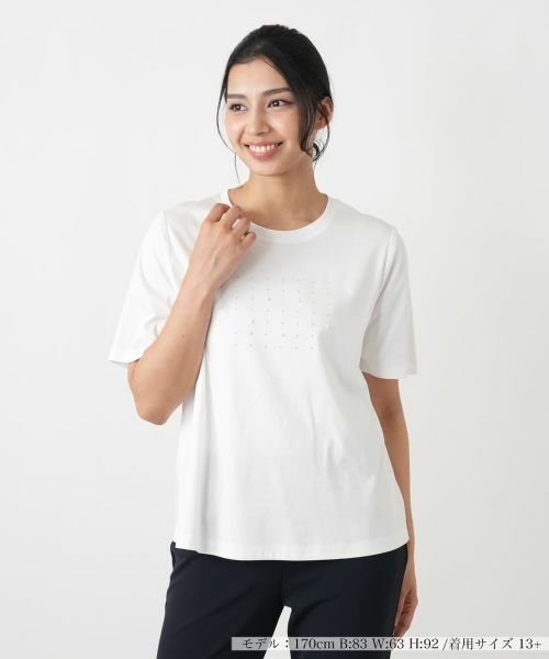 Leilian PLUS HOUSE / レリアンプラスハウス Tシャツ | Tシャツ（アイボリー）