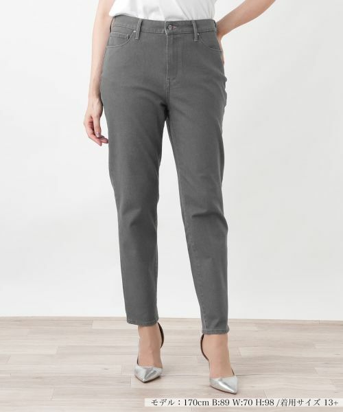 Leilian PLUS HOUSE / レリアンプラスハウス デニムパンツ | ジーンズ【L JEANS】（グレー系）