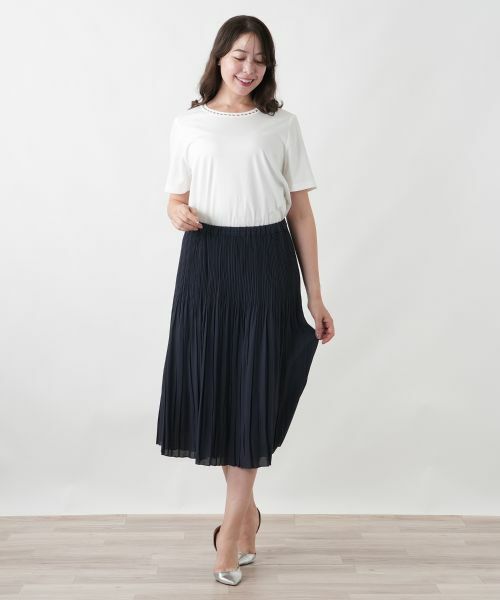 Leilian PLUS HOUSE / レリアンプラスハウス ロング・マキシ丈スカート | プリーツスカート【Leilian WHITE LABEL】 | 詳細8