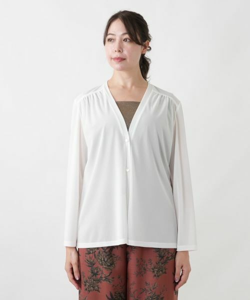 Leilian PLUS HOUSE / レリアンプラスハウス シャツ・ブラウス | 羽織ブラウス【Leilian WHITE LABEL】 | 詳細10