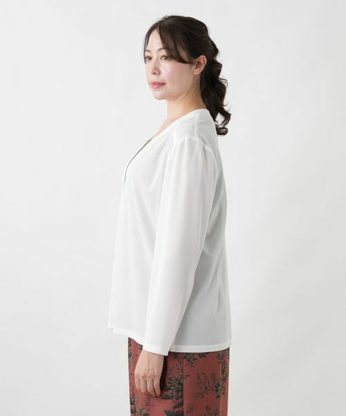 Leilian PLUS HOUSE / レリアンプラスハウス シャツ・ブラウス | 羽織ブラウス【Leilian WHITE LABEL】 | 詳細11