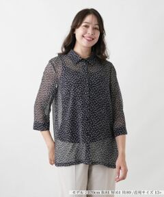 Leilian PLUS HOUSE / レリアンプラスハウス シャツ・ブラウス | 羽織ブラウス【Leilian WHITE LABEL】