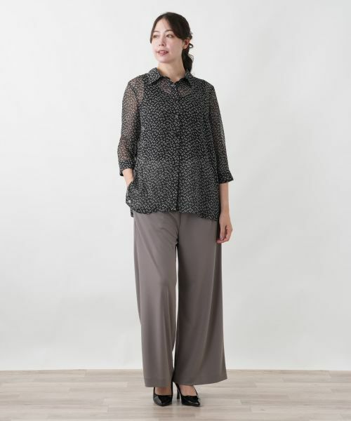 Leilian PLUS HOUSE / レリアンプラスハウス シャツ・ブラウス | 羽織ブラウス【Leilian WHITE LABEL】 | 詳細1