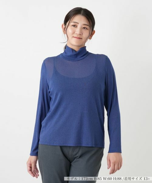 Leilian PLUS HOUSE / レリアンプラスハウス カットソー | カットソー（ロイヤルブルー）