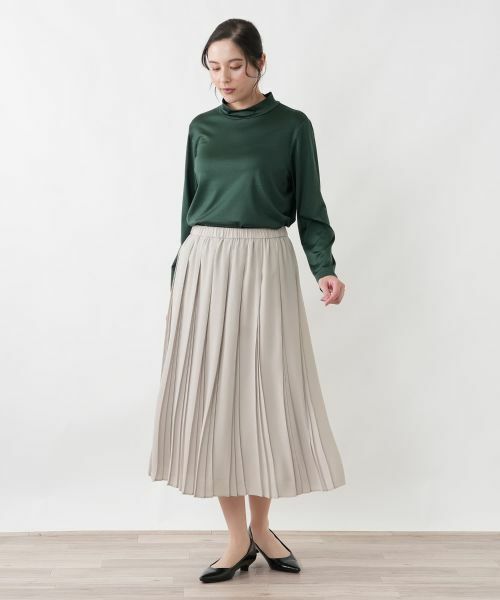 Leilian PLUS HOUSE / レリアンプラスハウス ロング・マキシ丈スカート | プリーツスカート【Leilian WHITE LABEL】 | 詳細4
